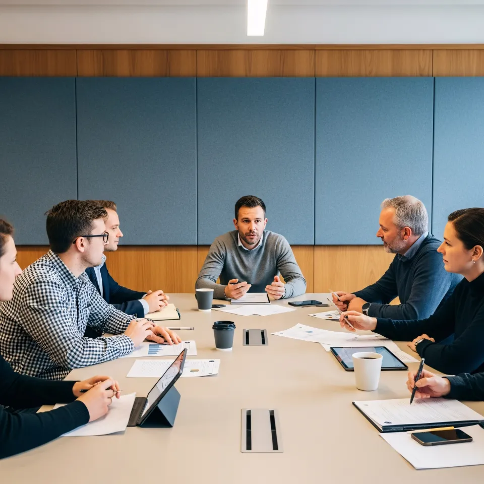 Debate de seguridad digital en grupo